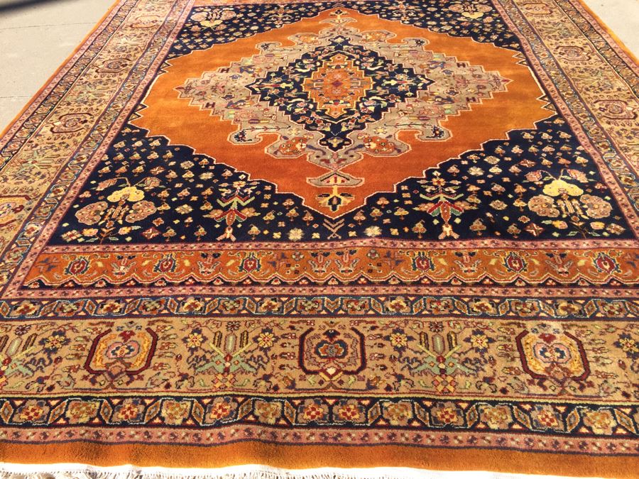 Stunning Large 12 x 9 Wood Hand Woven Rug By Pande Cameron Of New York Rusty Beige Made In India [Photo 5]