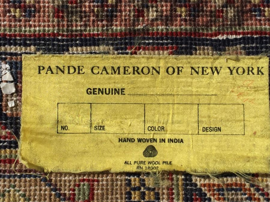 Stunning Large 12 x 9 Wood Hand Woven Rug By Pande Cameron Of New York Rusty Beige Made In India [Photo 17]