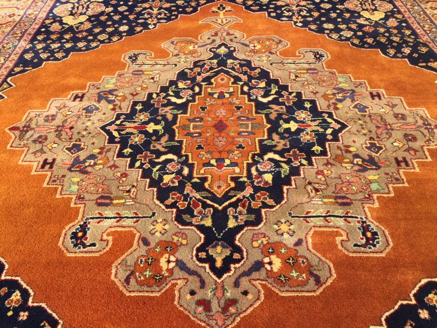 Stunning Large 12 x 9 Wood Hand Woven Rug By Pande Cameron Of New York Rusty Beige Made In India [Photo 9]