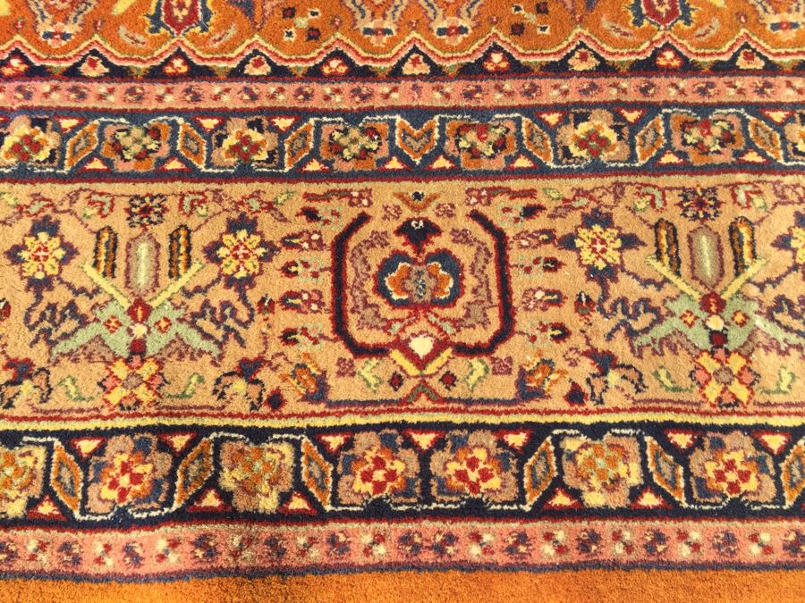 Stunning Large 12 x 9 Wood Hand Woven Rug By Pande Cameron Of New York Rusty Beige Made In India [Photo 7]