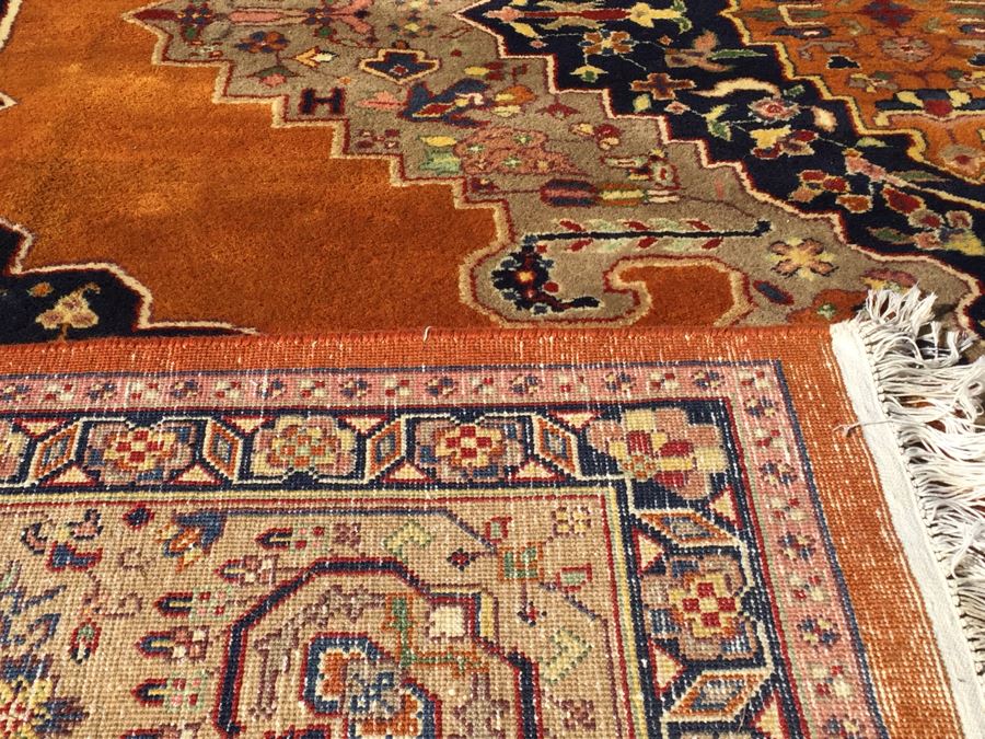 Stunning Large 12 x 9 Wood Hand Woven Rug By Pande Cameron Of New York Rusty Beige Made In India [Photo 15]