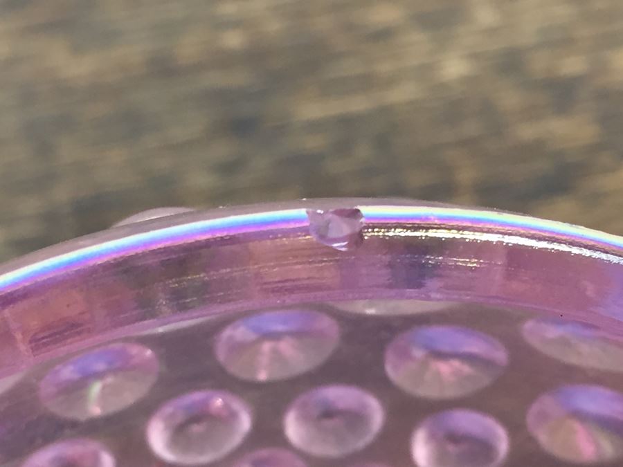 Fenton Pink Opalescent Hobnail Glass Candy Jar With Lid [Photo 9]