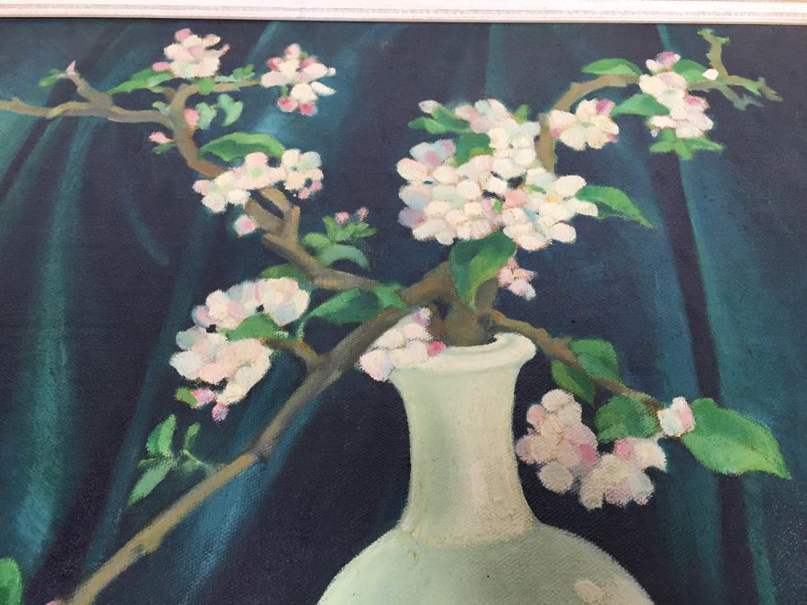 Original Signed Oil Painting By G.H. Cove Title 'Allegory' Featured in 1946 San Francisco Art Association 66th Annual SF Musem Of Art Woman Painted On Back Of Canvas [Photo 9]