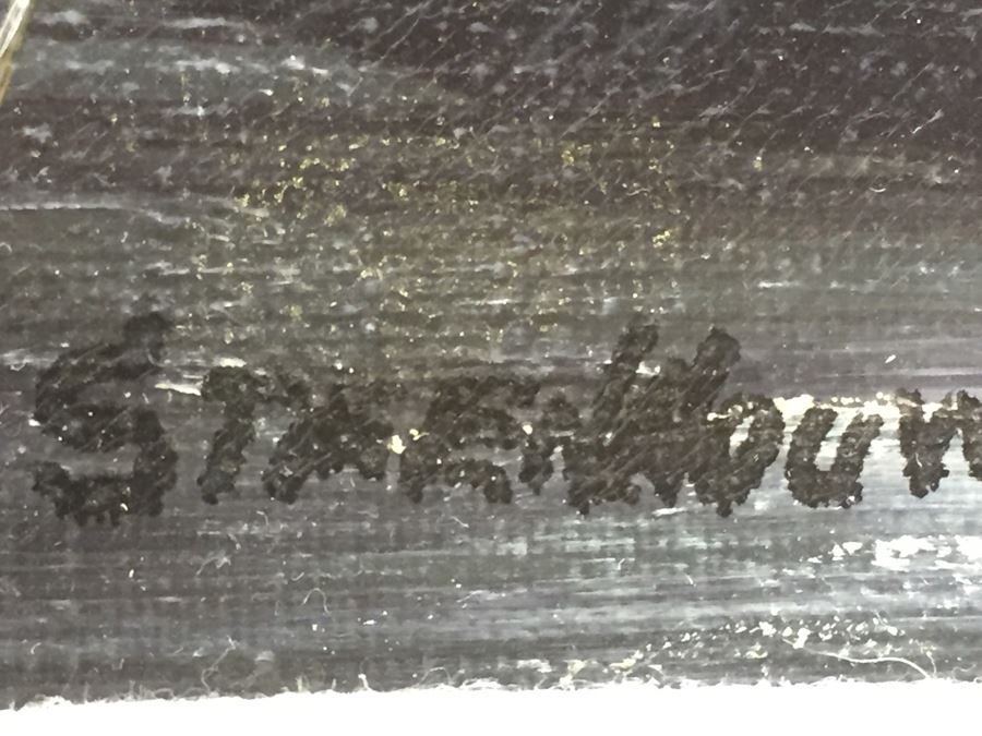 Original Oil Painting Signed Lower Right Steenhouwer Sr. European Streetscape [Photo 13]