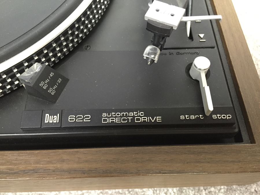 Dual 622 Turntable Record Player Automatic Direct Drive With Dust Cover ...