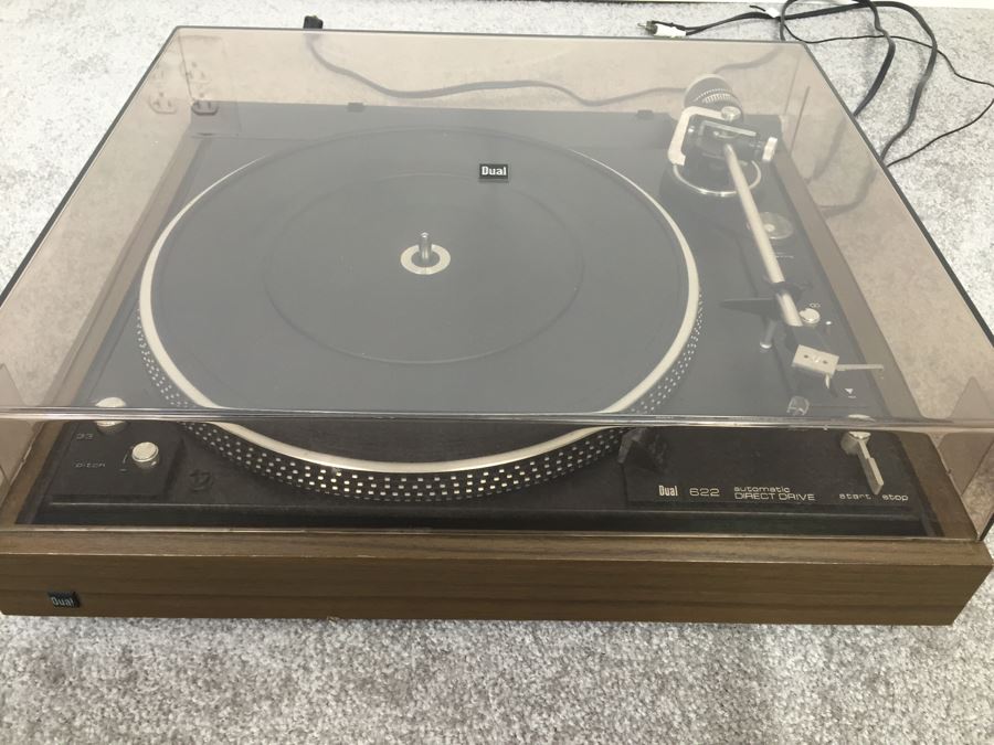 Dual 622 Turntable Record Player Automatic Direct Drive With Dust Cover Made In Germany [Photo 3]
