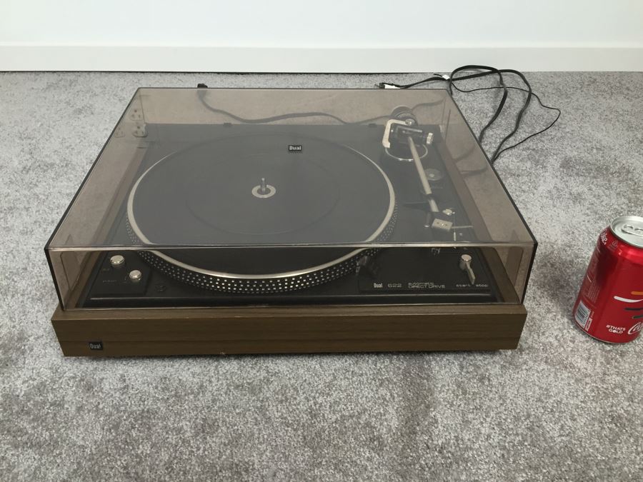 Dual 622 Turntable Record Player Automatic Direct Drive With Dust Cover Made In Germany [Photo 1]