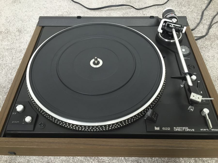 Dual 622 Turntable Record Player Automatic Direct Drive With Dust Cover Made In Germany [Photo 5]