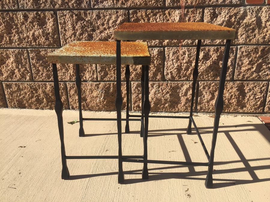 JUST ADDED - Metal Outdoor Nesting Tables [Photo 2]