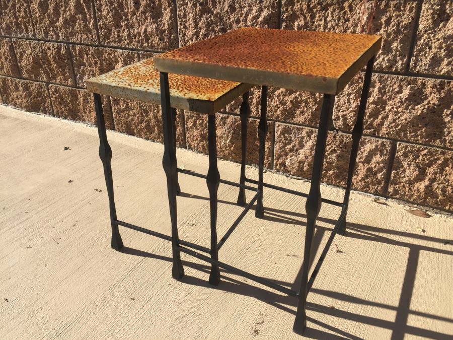 JUST ADDED - Metal Outdoor Nesting Tables