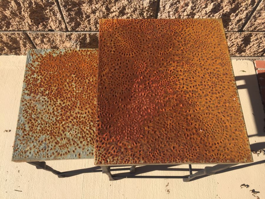 JUST ADDED - Metal Outdoor Nesting Tables [Photo 3]