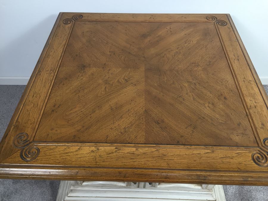 Heritage Wooden Side Table Cabinet With Storage [Photo 5]