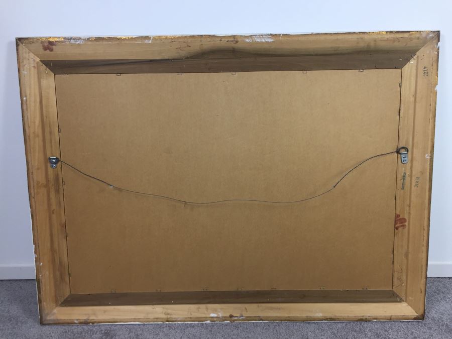 Vintage Shabby Chic Painted White Beveled Glass Wall Mirror [Photo 3]