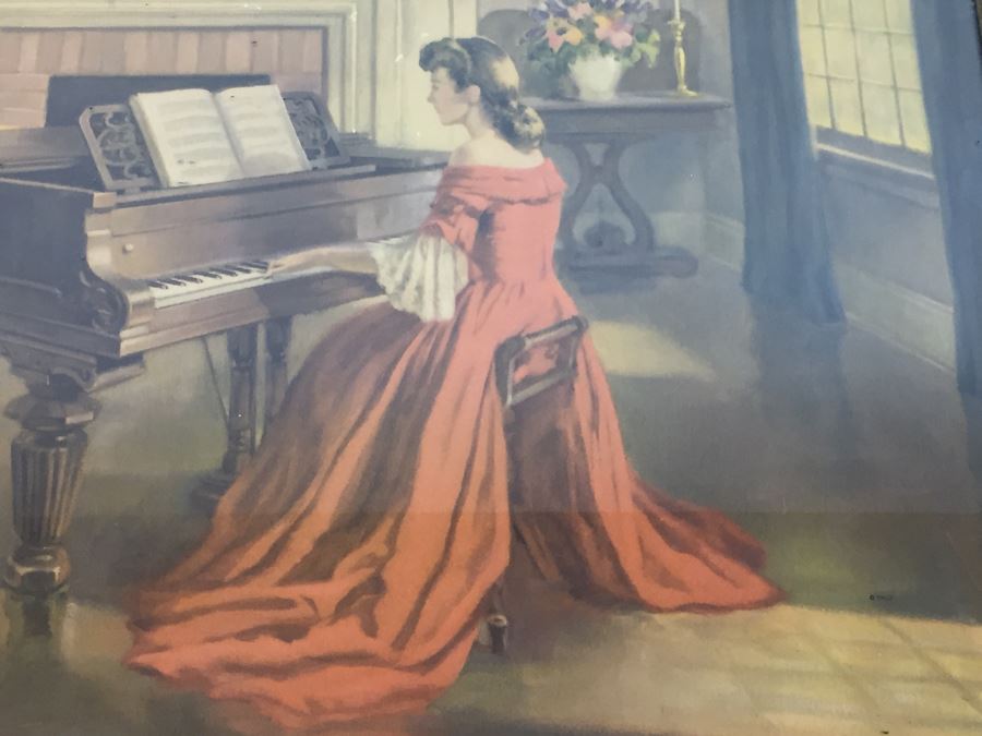 Vintage M. Ditlef Sonata Framed Print Large 1940's [Photo 7]