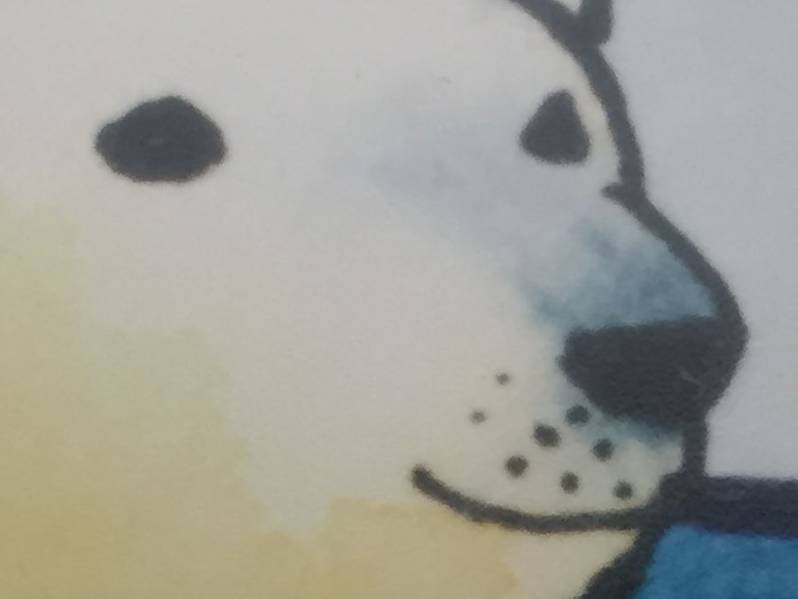 Pat Cranor Original Watercolor Titled 'Heads Up!' With Polar Bears Matted And Framed [Photo 8]