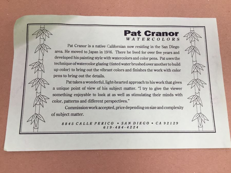 Pat Cranor Original Watercolor Titled 'Heads Up!' With Polar Bears Matted And Framed [Photo 5]