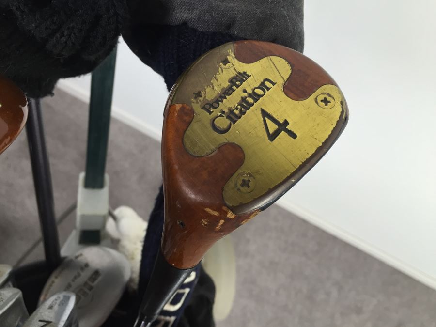 Golf Club Lot With Golf Bag And Caddy [Photo 13]