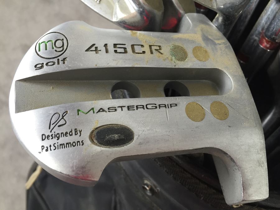 Golf Club Lot With Golf Bag And Caddy [Photo 3]