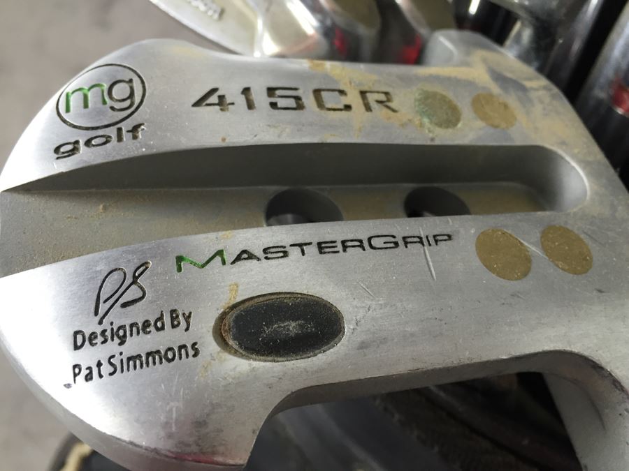 Golf Club Lot With Golf Bag And Caddy [Photo 4]