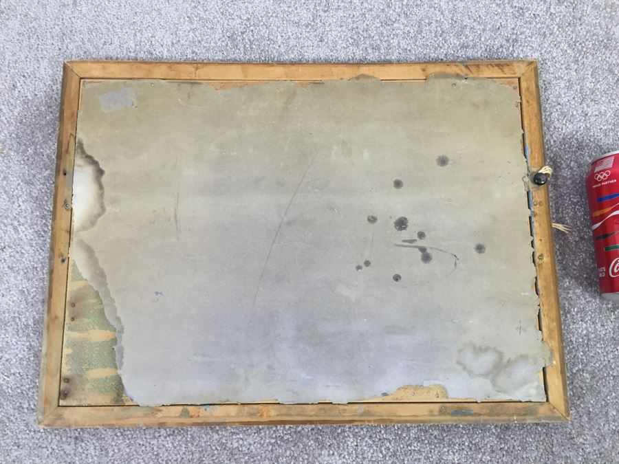 Art Deco Henri Reynard Print 'Loves Echo' 1920's In Vintage Wooden Frame [Photo 6]