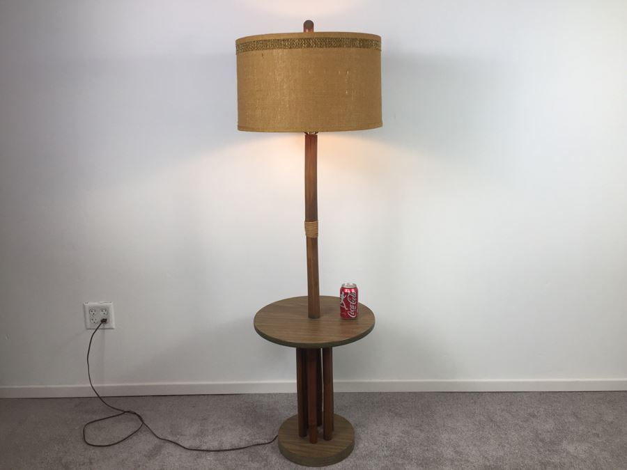 Vintage Bamboo Table Floor Lamp [Photo 1]