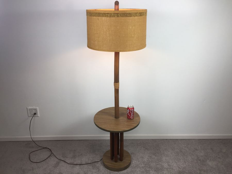 Vintage Bamboo Table Floor Lamp [Photo 7]