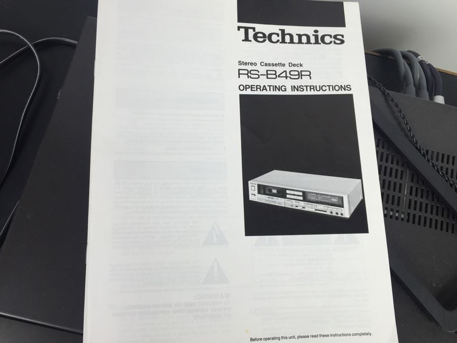 Technics Stereo Receiver SA-930 With Technics CD Player SL-P320 And Technics Cassette Deck RS-B49R With Pioneer Cabinet, Remotes And Manuals [Photo 15]