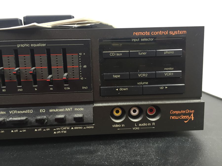 Technics Stereo Receiver SA-930 With Technics CD Player SL-P320 And Technics Cassette Deck RS-B49R With Pioneer Cabinet, Remotes And Manuals [Photo 12]