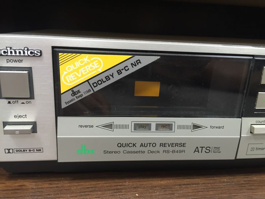 Technics Stereo Receiver SA-930 With Technics CD Player SL-P320 And Technics Cassette Deck RS-B49R With Pioneer Cabinet, Remotes And Manuals [Photo 6]