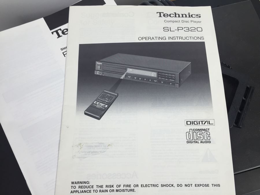 Technics Stereo Receiver SA-930 With Technics CD Player SL-P320 And Technics Cassette Deck RS-B49R With Pioneer Cabinet, Remotes And Manuals [Photo 14]