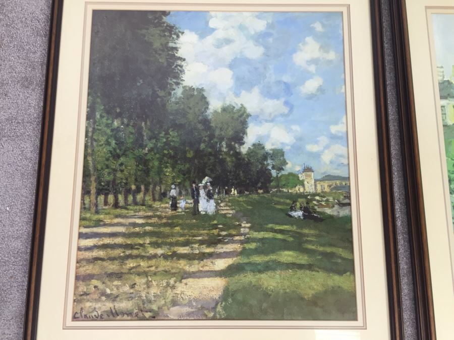 Pair Of Claude Monet French Impressionist Framed Prints [Photo 6]