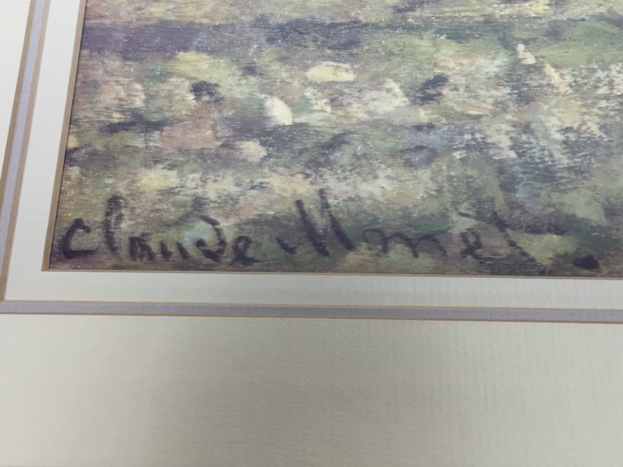Pair Of Claude Monet French Impressionist Framed Prints [Photo 5]