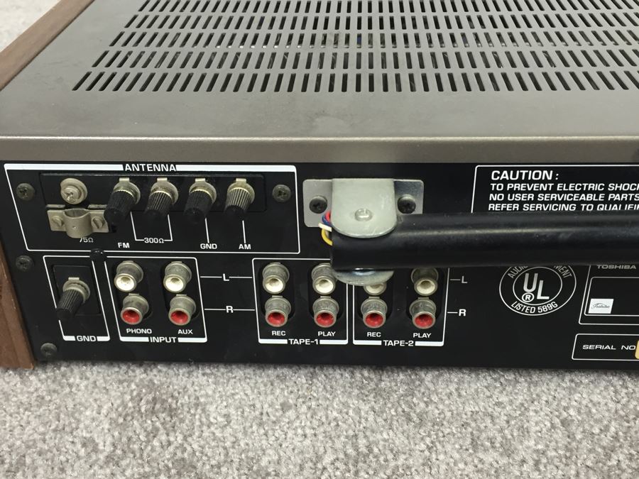 Toshiba Digital Synthesizer Stereo Receiver Model SA-850 [Photo 11]