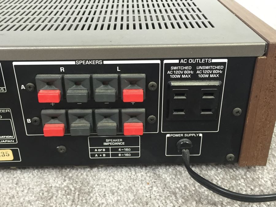 Toshiba Digital Synthesizer Stereo Receiver Model SA-850 [Photo 13]