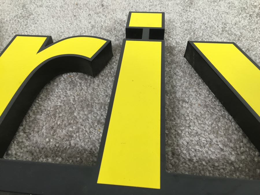 McDonalds Solid Metal Bar Stock 'Drive-Thru' Sign [Photo 3]