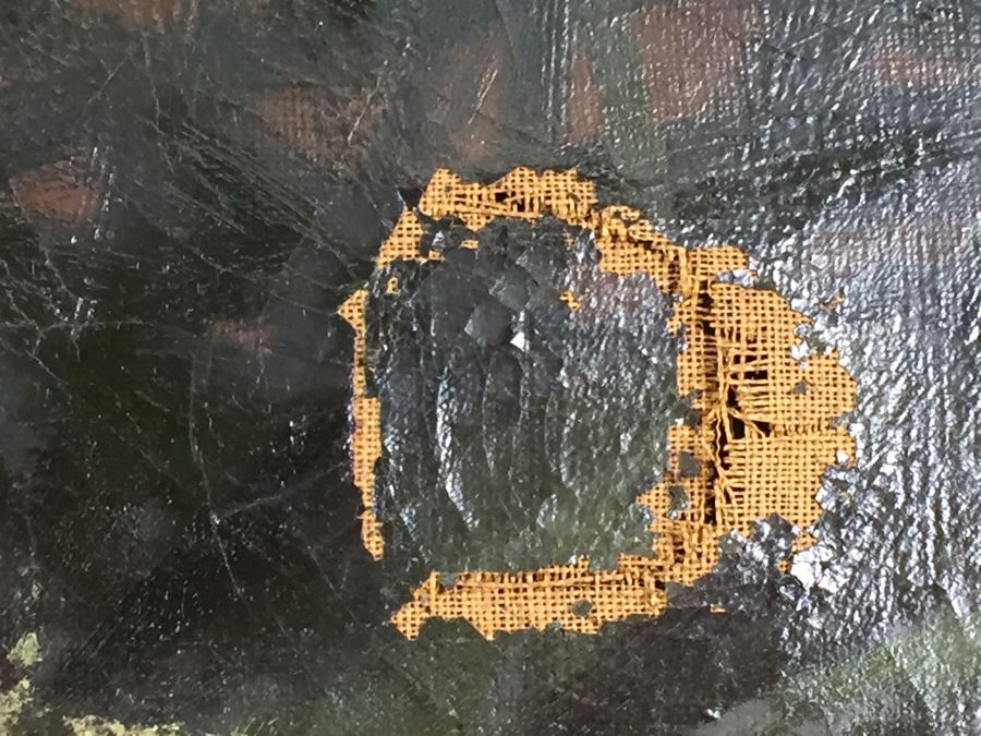 Absolutely Stunning LARGE Christian Roullier (1845 - 1926) Original Oil Painting Signed Lower Left Roullier Paris 1884 In Antique Gilt Frame [Photo 6]