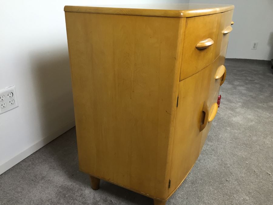 Stunning Mid-Century Modern Blonde Thomasville Chair Company Buffet Sideboard Bowfront [Photo 11]