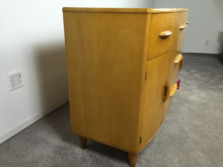 Stunning Mid-Century Modern Blonde Thomasville Chair Company Buffet Sideboard Bowfront [Photo 13]