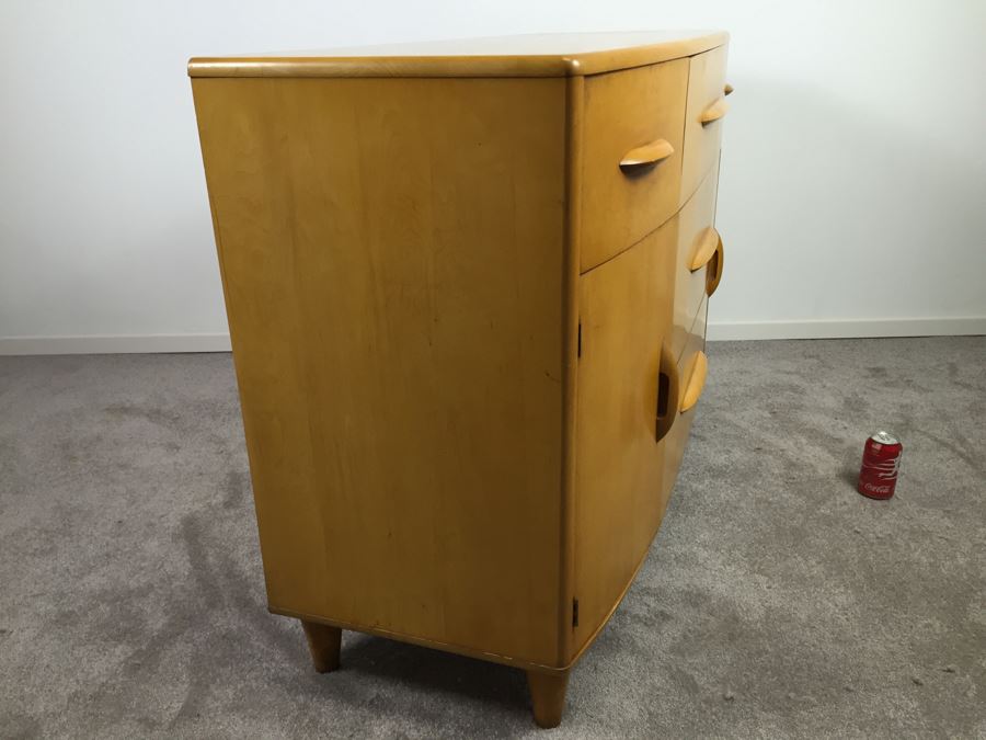 Stunning Mid-Century Modern Blonde Thomasville Chair Company Buffet Sideboard Bowfront [Photo 16]