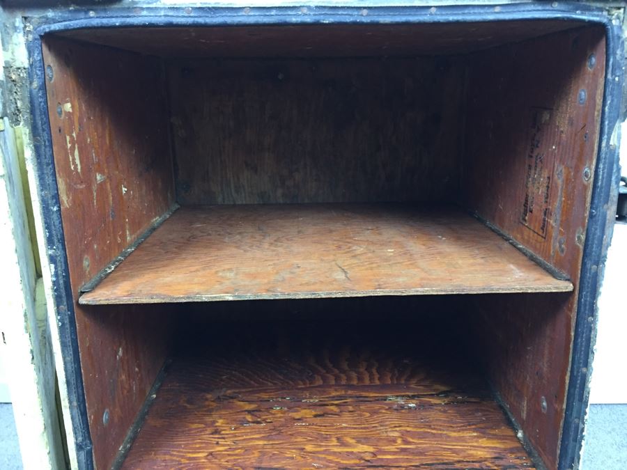 World War II Fisher-Price Toys Military Trunk That Doubles As A Cabinet Dated June 1943 [Photo 7]