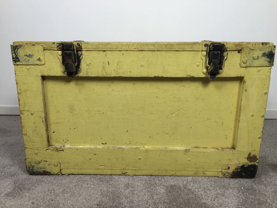 World War II Fisher-Price Toys Military Trunk That Doubles As A Cabinet Dated June 1943 [Photo 13]