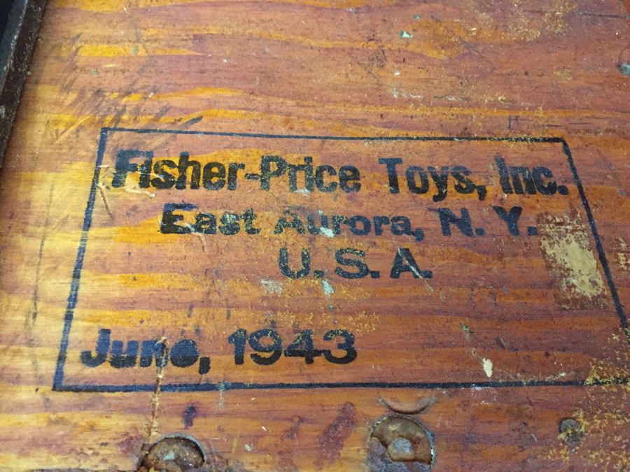 World War II Fisher-Price Toys Military Trunk That Doubles As A Cabinet Dated June 1943 [Photo 3]