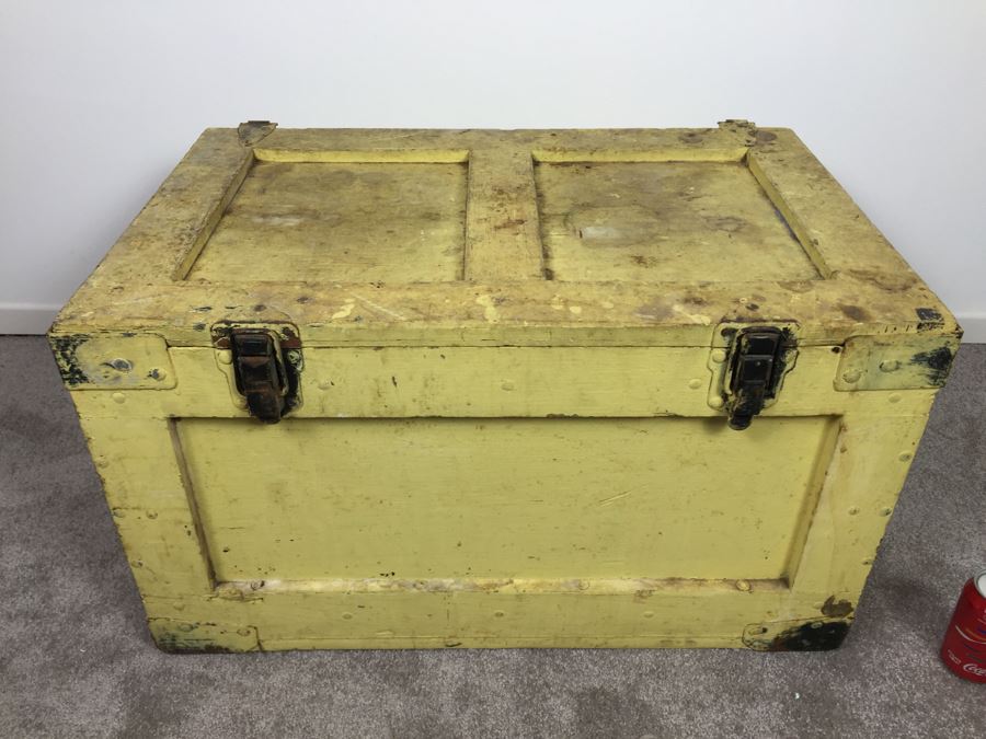 World War II Fisher-Price Toys Military Trunk That Doubles As A Cabinet Dated June 1943 [Photo 14]