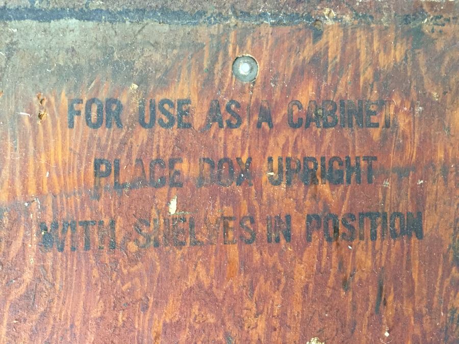 World War II Fisher-Price Toys Military Trunk That Doubles As A Cabinet Dated June 1943 [Photo 4]