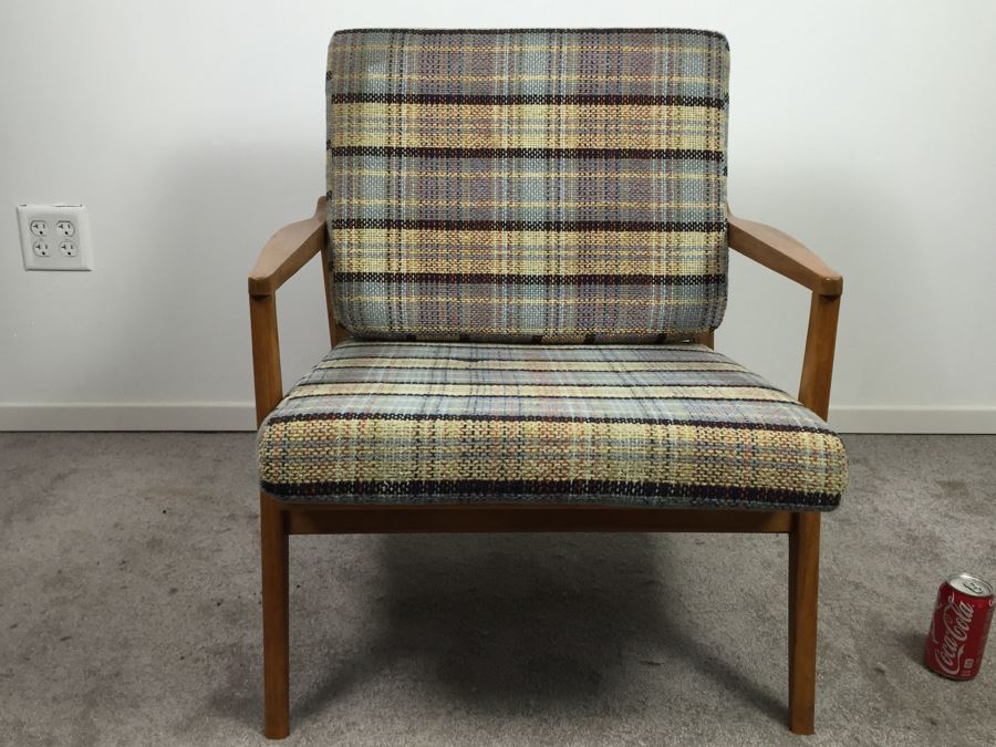 Danish Mid-Century Modern Teak Chair With Cushions Needs Seat Straps [Photo 8]