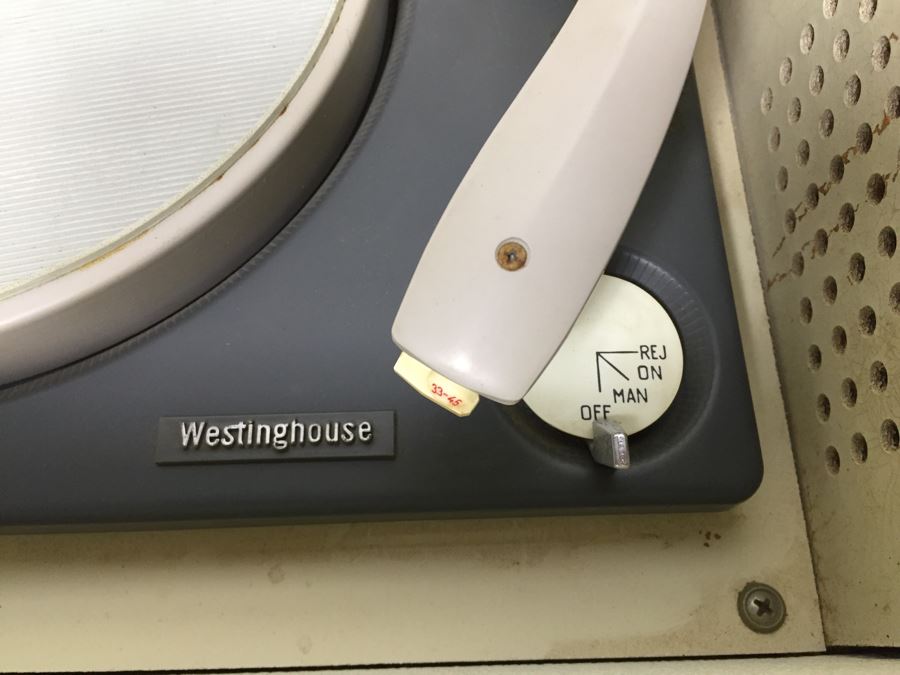 Westinghouse Portable Record Player Model H86ACS1-A With Spare Diamond Tip Needle [Photo 13]