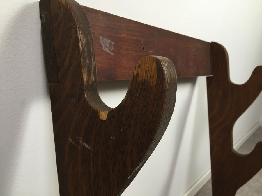 Vintage Wooden Gun Rack [Photo 5]