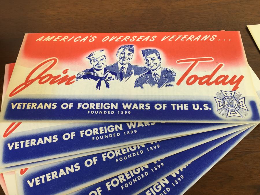 Vintage Flyers Promoting The Veterans Of Foreign Wars Of The U.S. [Photo 2]