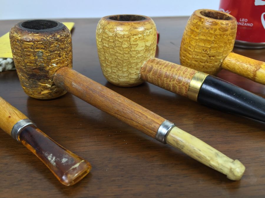 Collection Of Corn Cob Pipes And Pipe Accessories Buescher's Meerschaum [Photo 2]