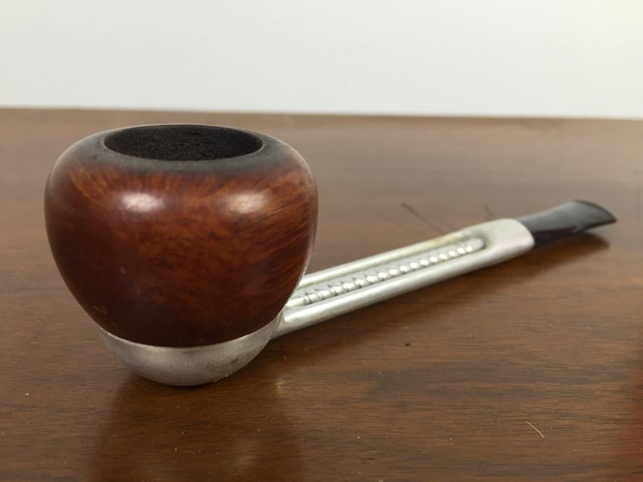 Vintage Falcon Metal And Wood Smoking Pipe [Photo 2]